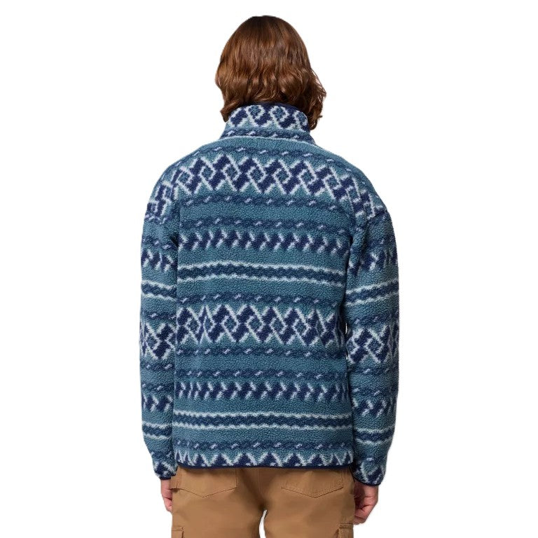 Columbia Helveti II Printed Half Snap Fleece Everblue KnitKnot