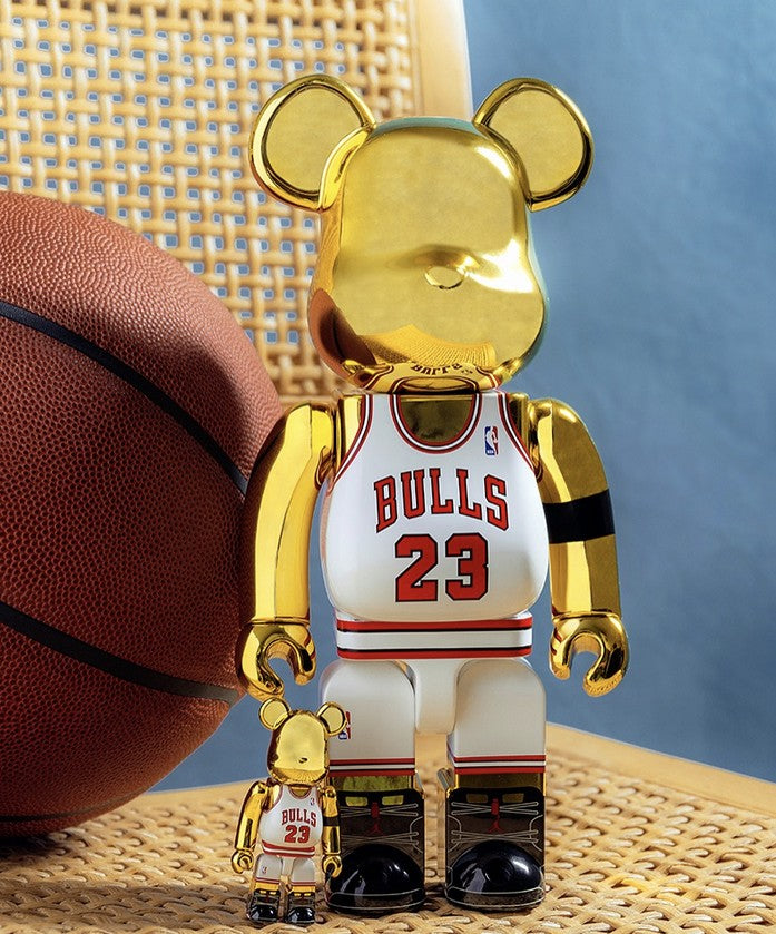 Medicom Toy 400% & 100% Bearbrick Set - Michael Jordan 1991 World Champion (NBA)