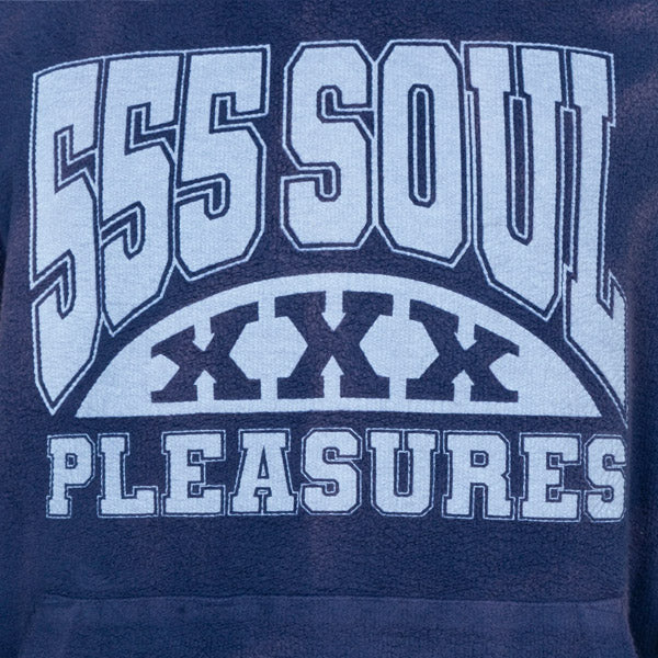 Pleasures 53X Inside Out Hoodie Navy
