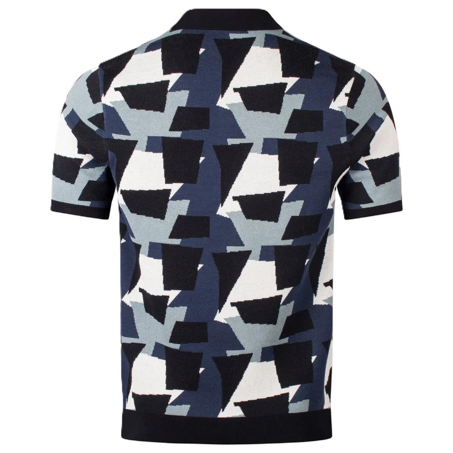 Fred Perry Fragment Jacquard Knit Polo Shirt