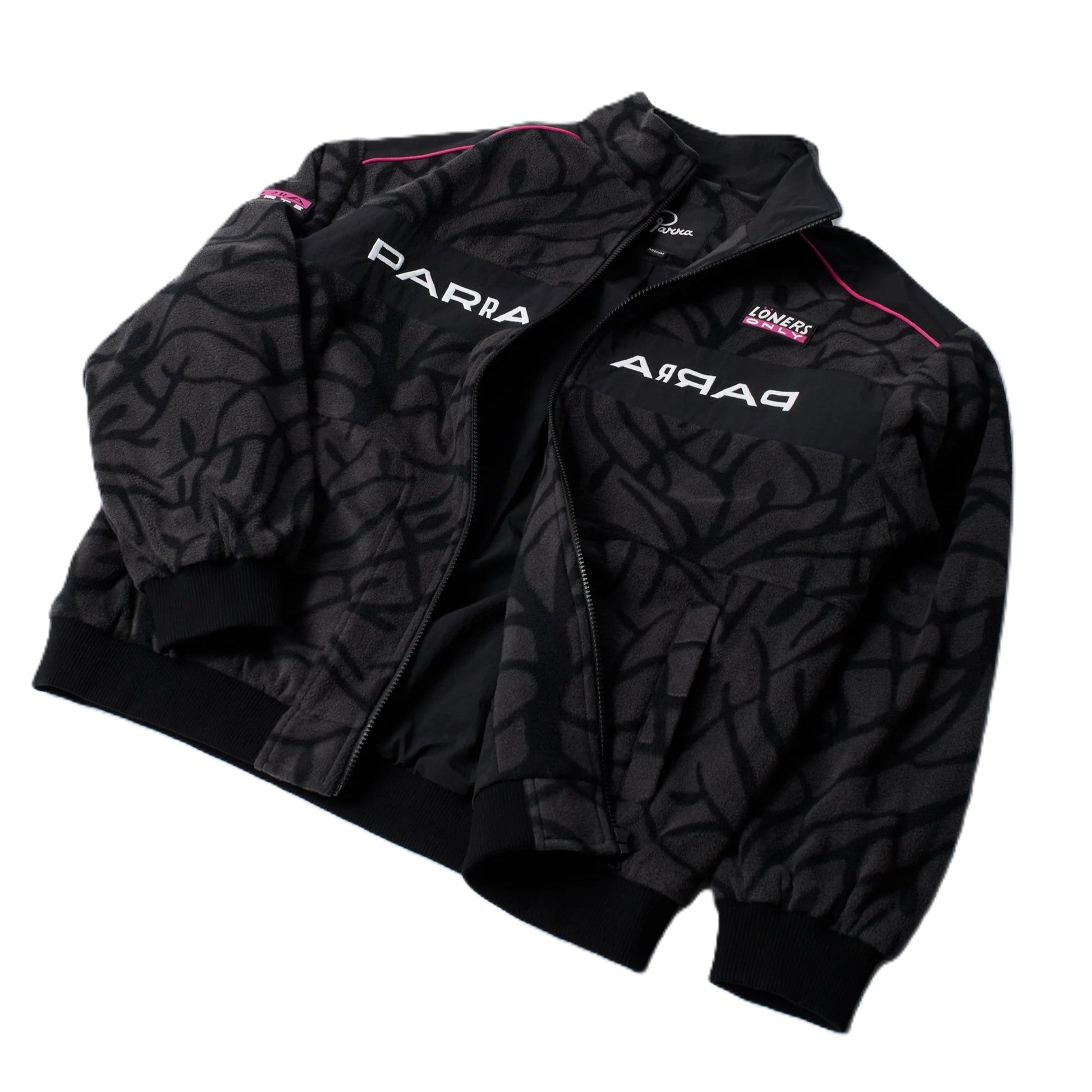 by Parra Loners only fleece jacket Black