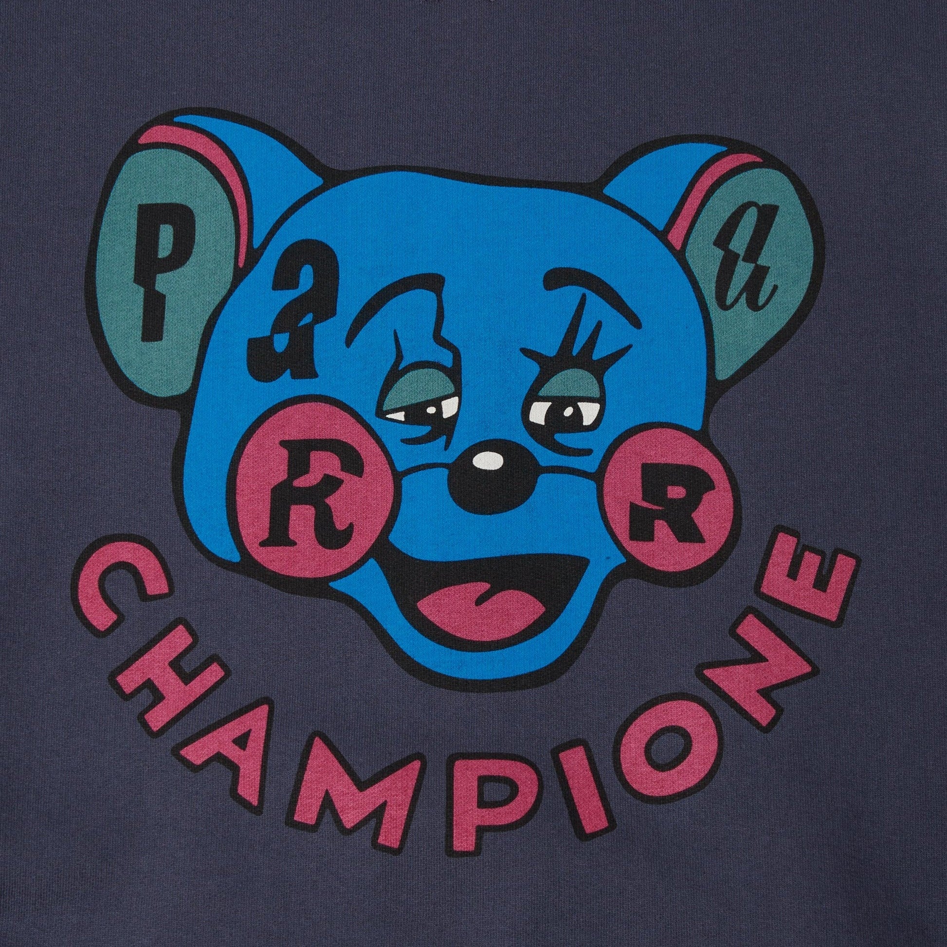 by Parra Tired champione crew neck sweatshirt Navy blue