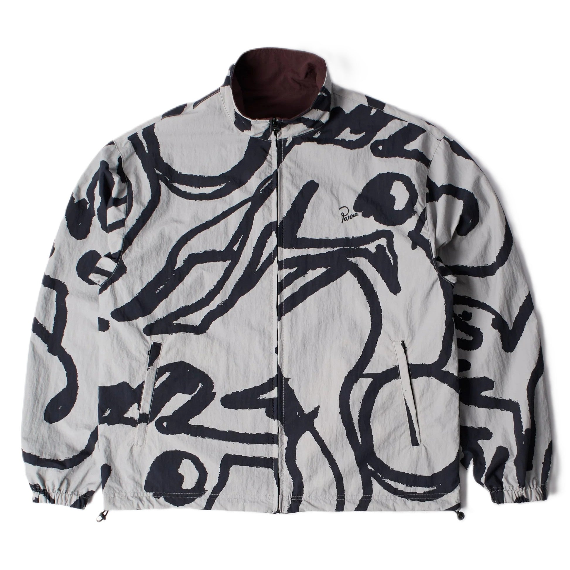 by Parra Freak scene reversible track top Grey