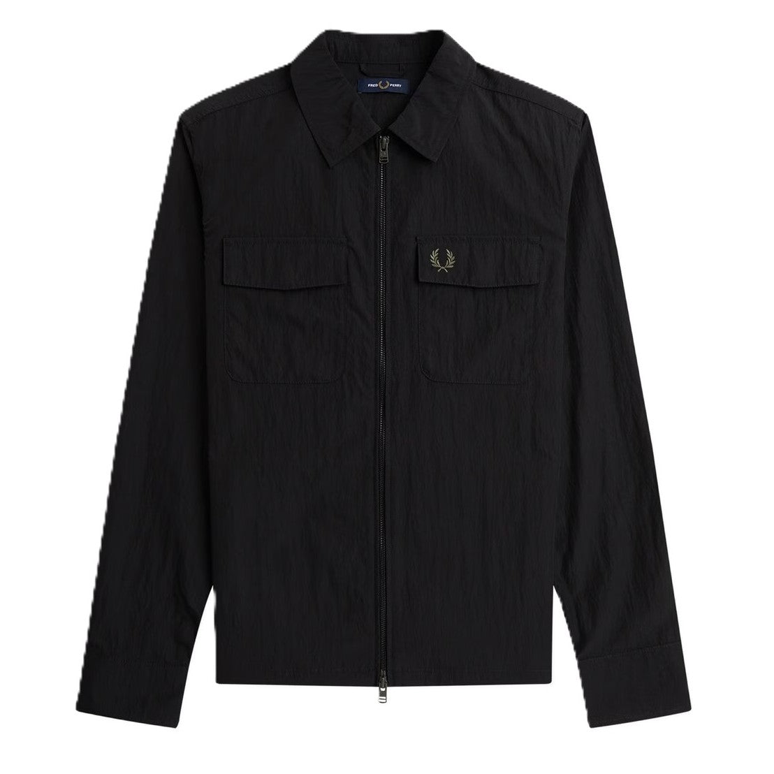 Fred Perry Pocket Overshirt Black