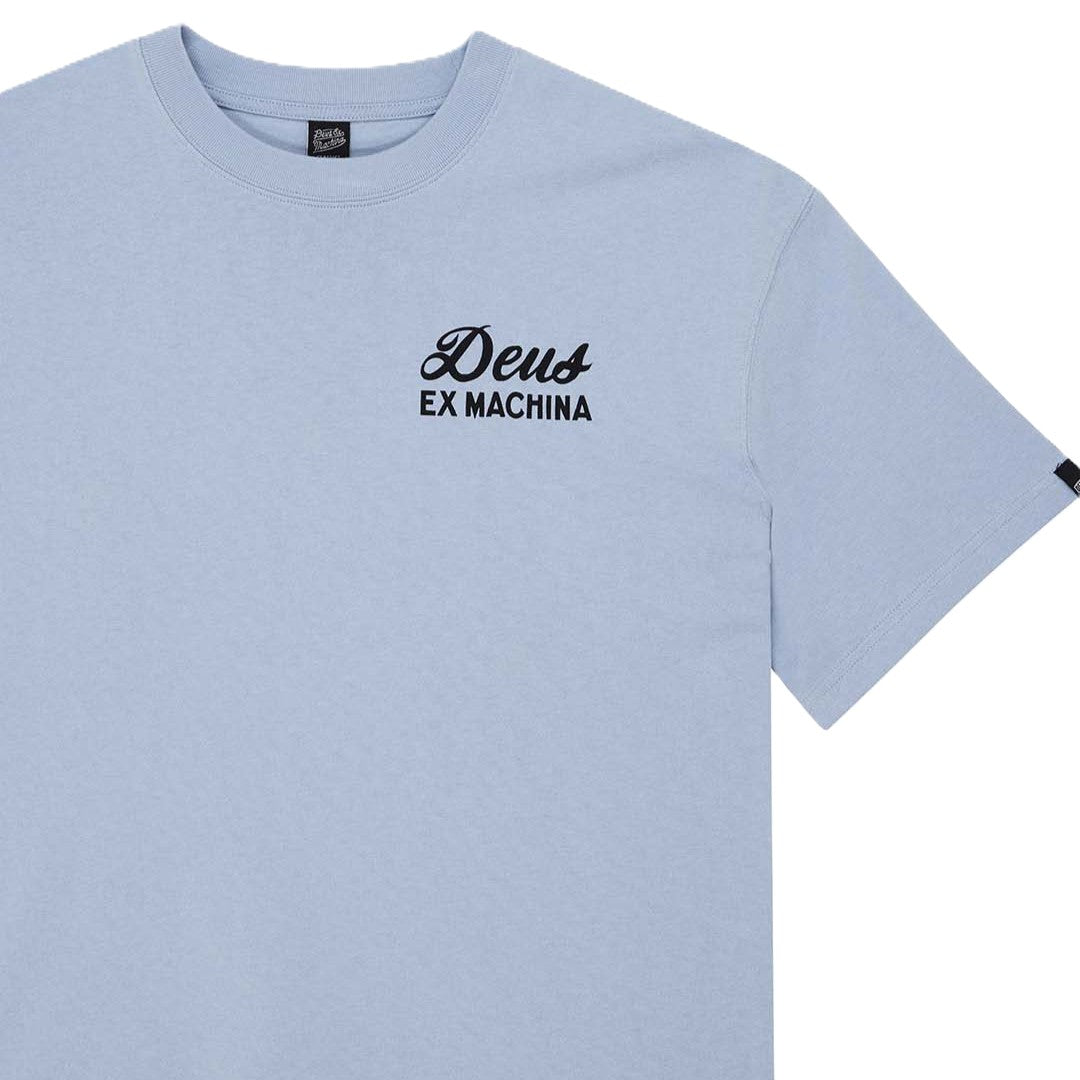 Deus Harajuku Sign Tee Cerulean Blue