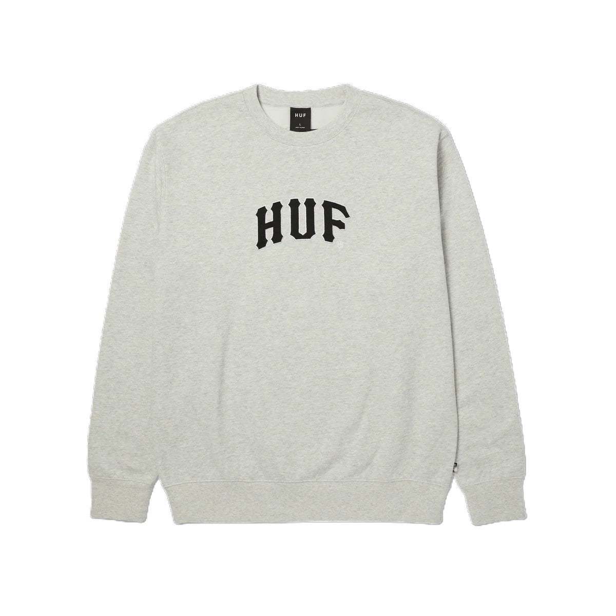 Huf Arch Applique Crewneck Sweatshirt Ash