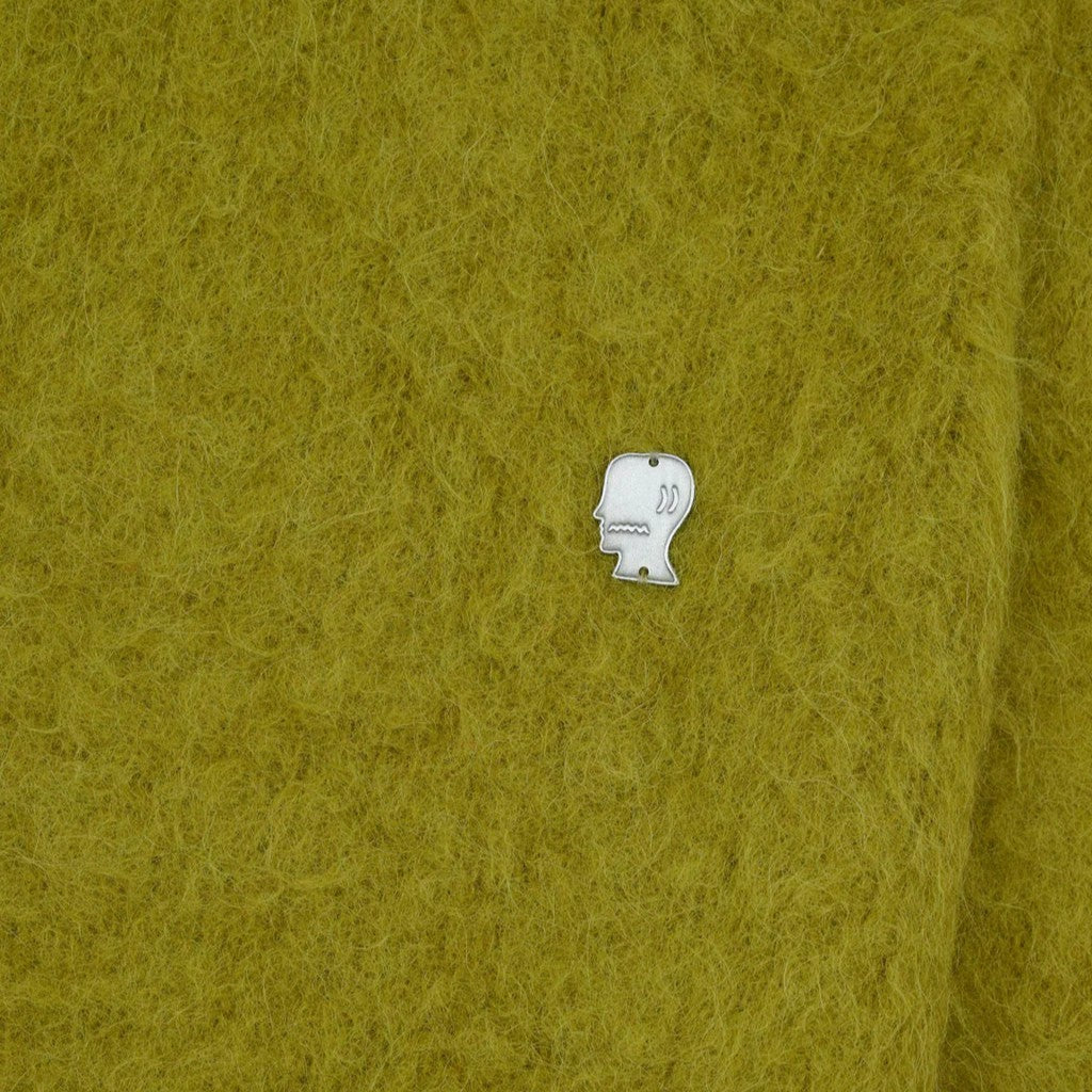 Brain Dead Super Hairy Boxy Knit Sweater Lime