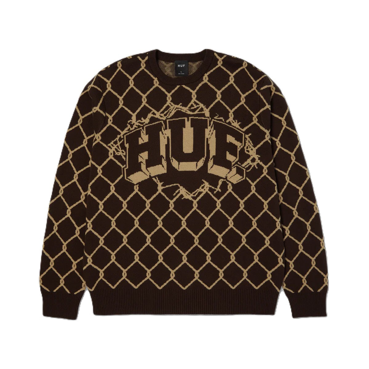 Huf Breakthrough Crewneck Sweater Bison