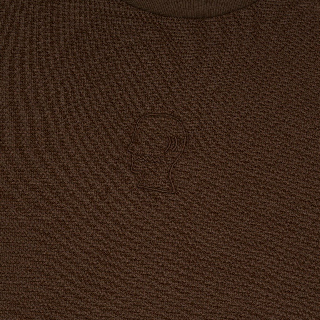 Brain Dead Boxy Thermal Mock Neck T-Shirt