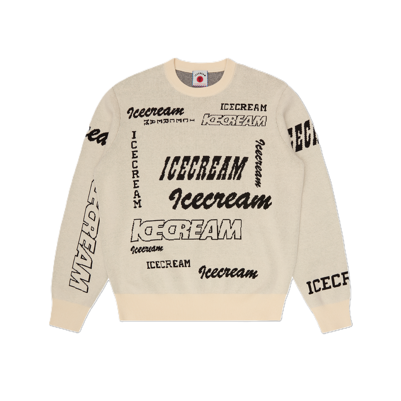 ICECREAM Multi Logo Knitted Crewneck