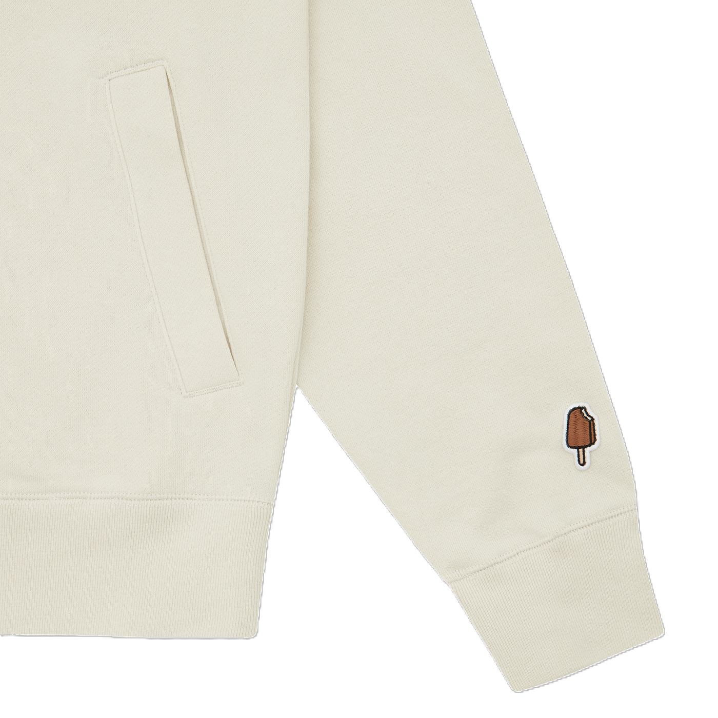 ICECREAM Waitress Zip Through Hood Oat