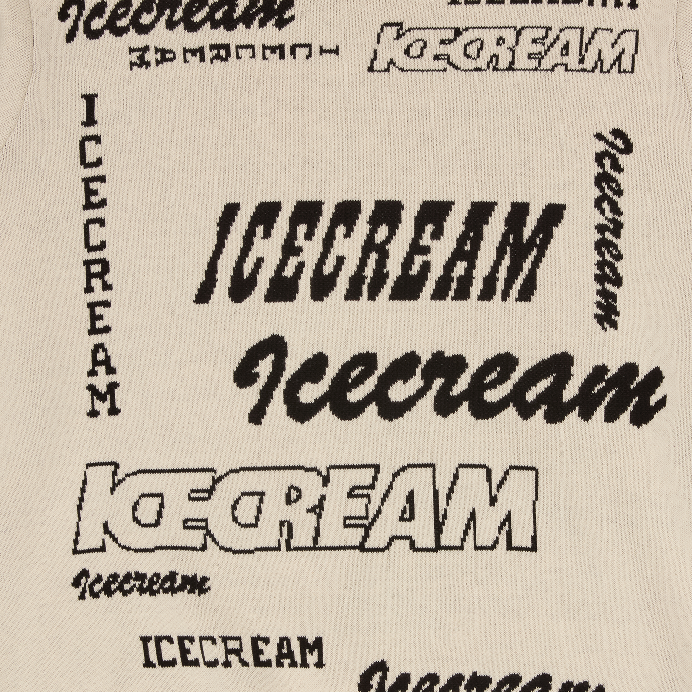 ICECREAM Multi Logo Knitted Crewneck