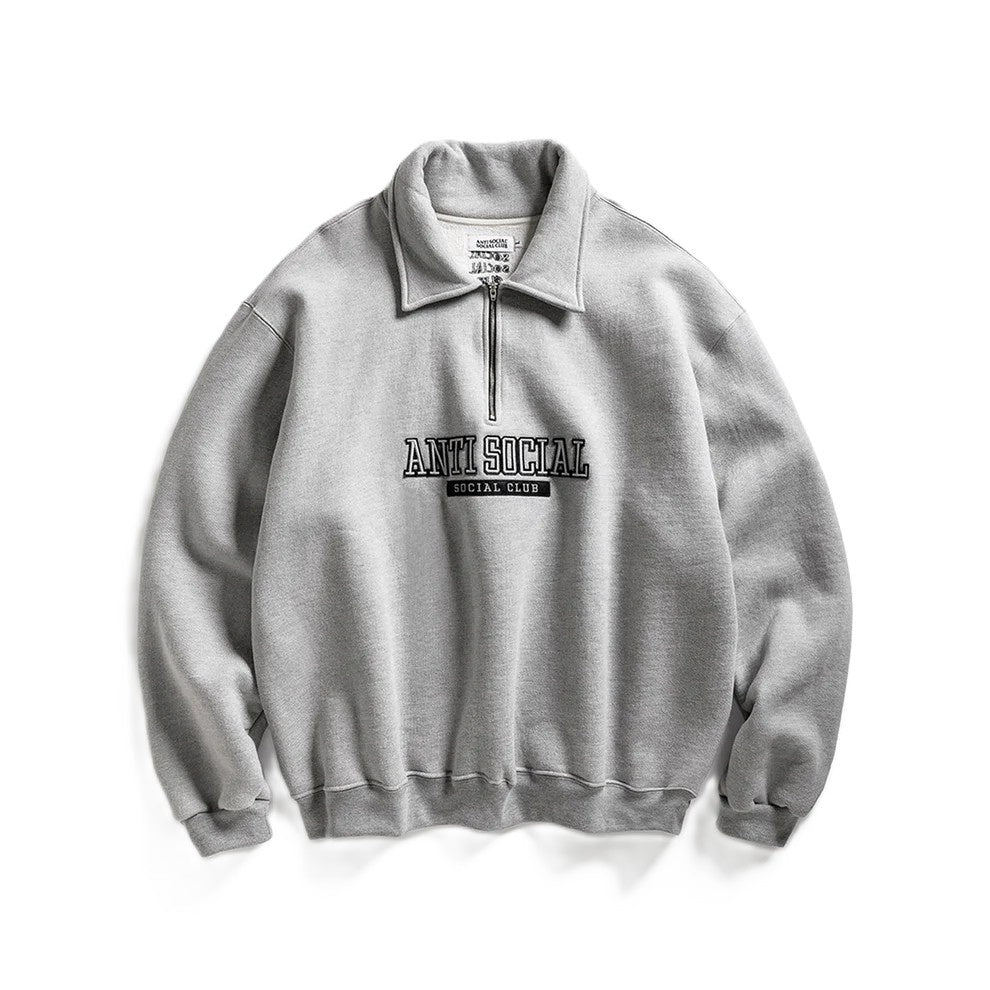 Anti Social Social Club Felt The Same Applique Quarter Zip