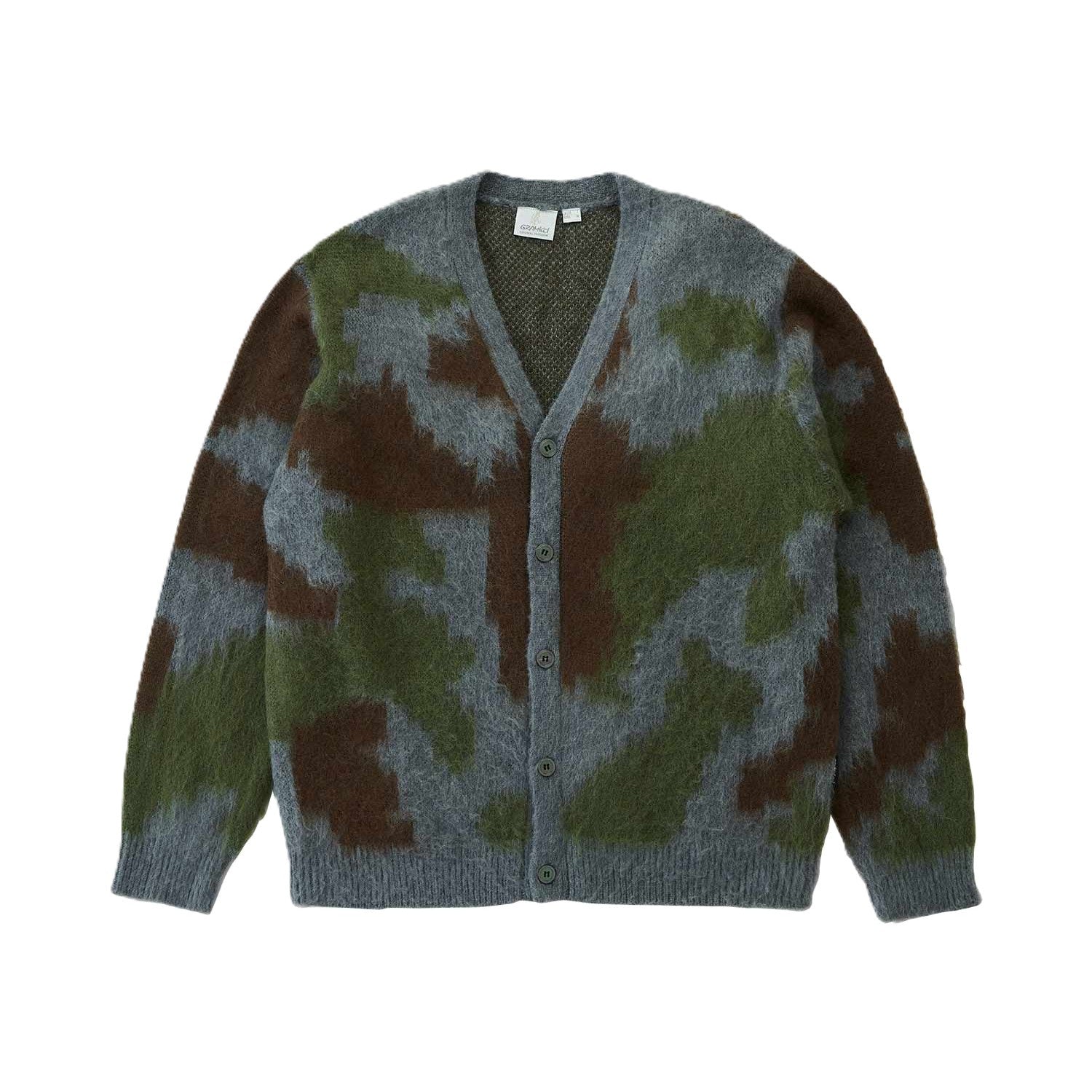 Gramicci Mohair Cardigan Jungle Digi Camo