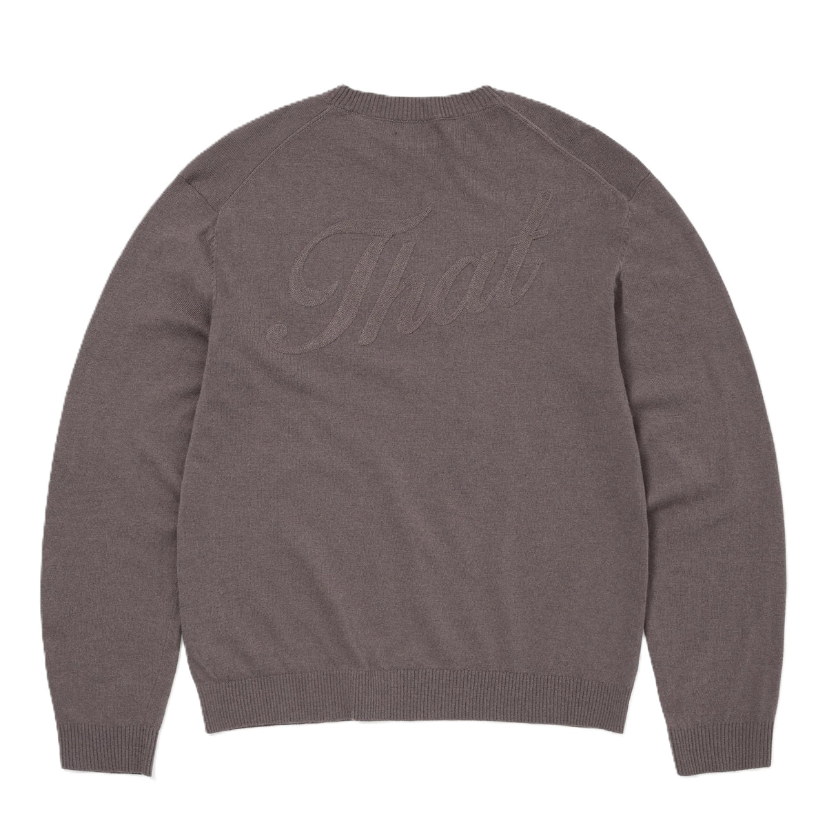 thisisneverthat High Gauge Knit Sweater Greyish Brown
