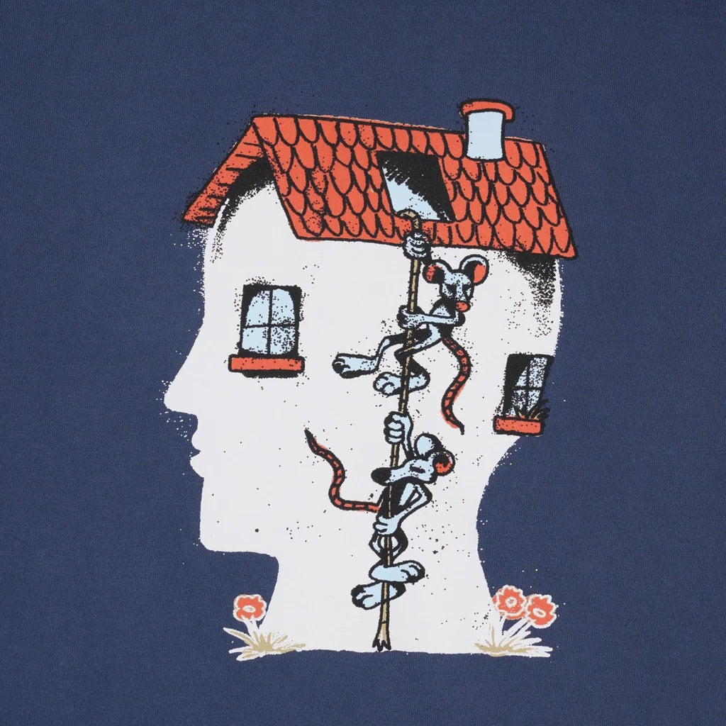 Brain Dead House Mouse T-shirt - Blue