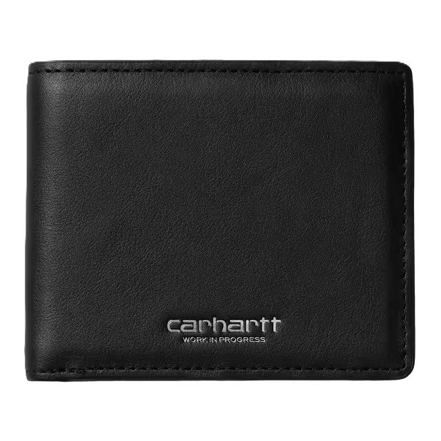 Carhartt WIP Vegas Billfold Wallet Black Leather