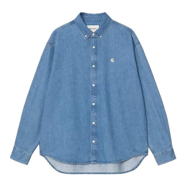 Carhartt L/S Lucas Shirt Cotton Denim