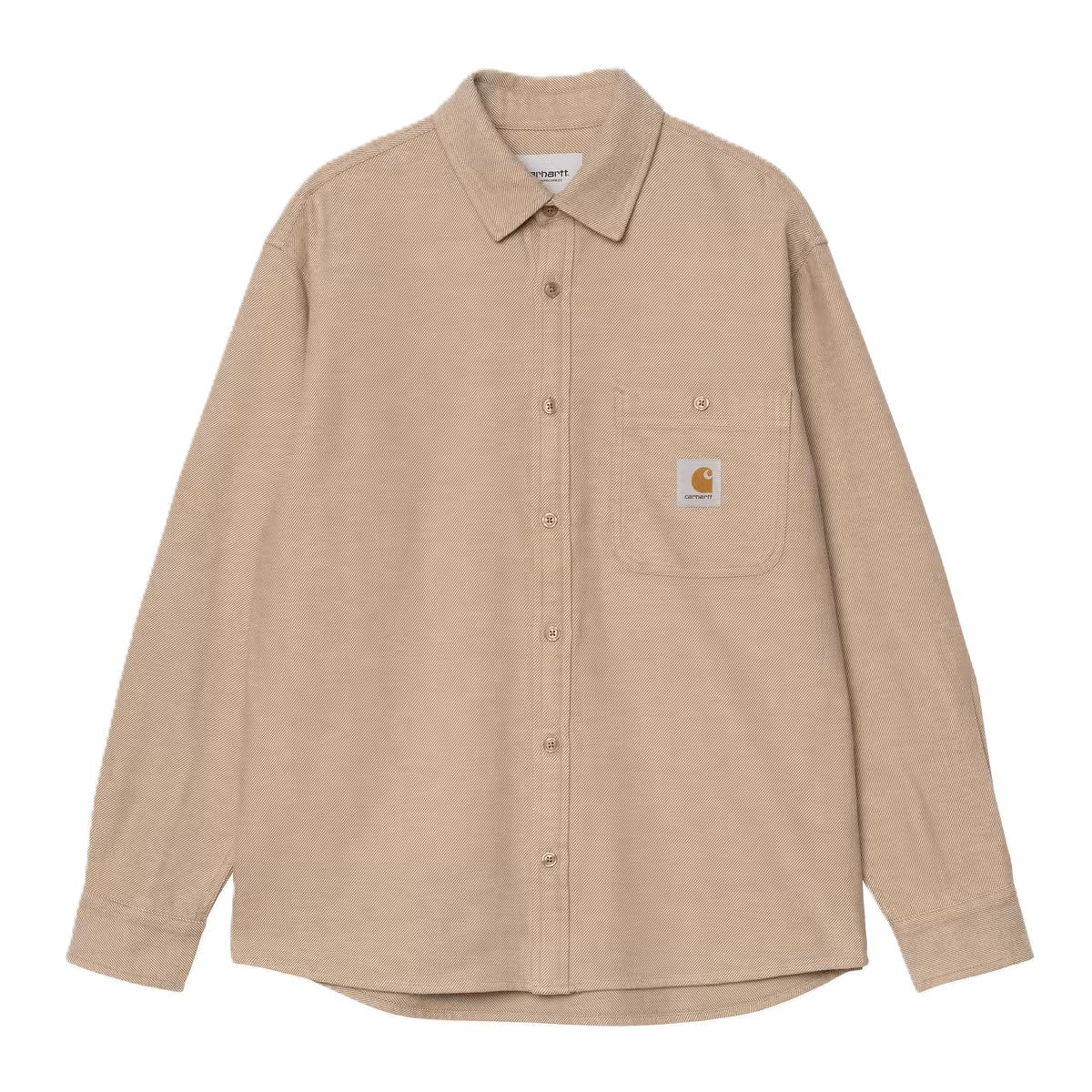 Carhartt Edgar Shirt Cotton Flannel Peanut/Wax