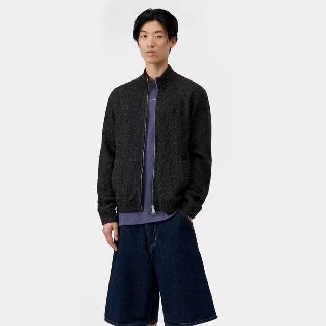 Carhartt WIP Curtis Sweater Jacket Tangled Black