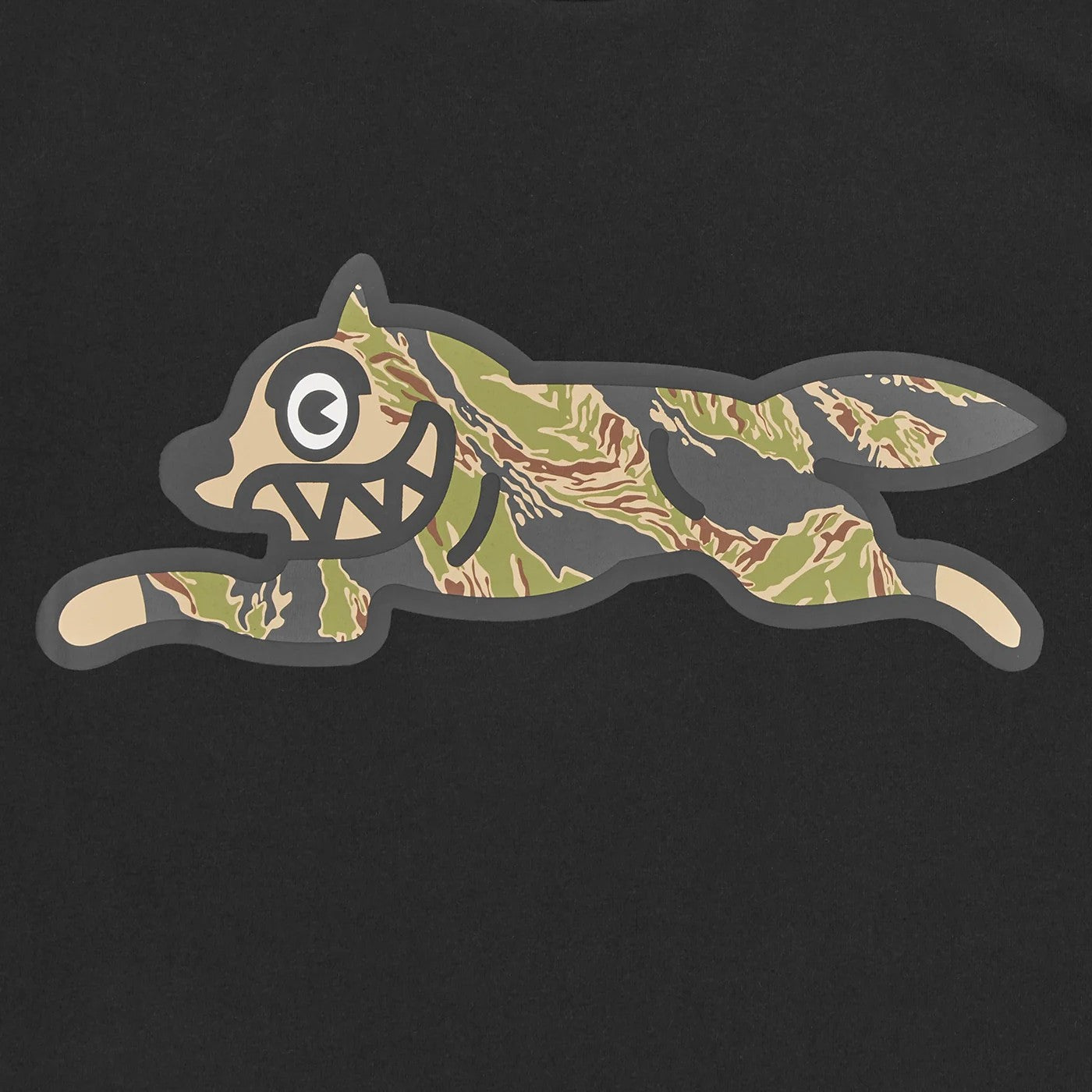 ICECREAM Tiger Stripe Running Dog T-Shirt