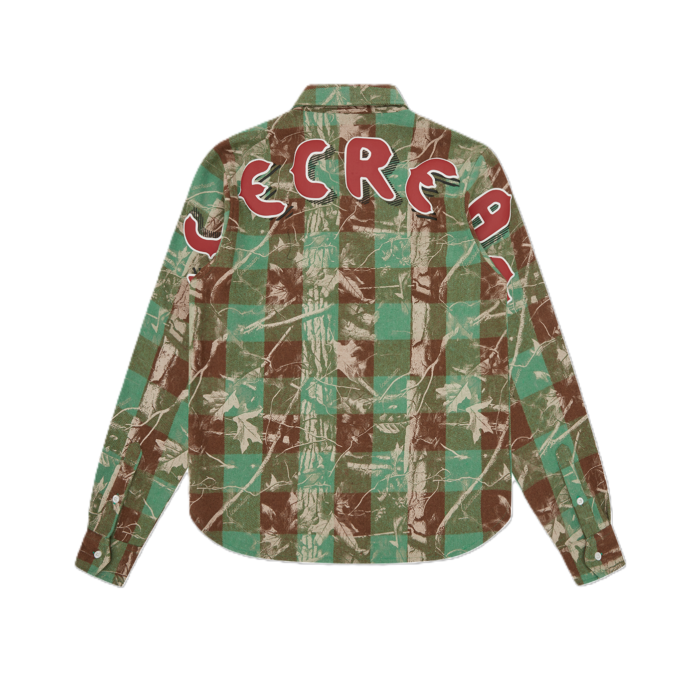 ICECREAM Tree Camo LS Check Shirt