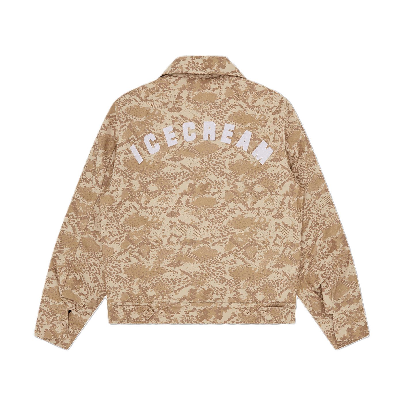 ICECREAM SNAKESKIN QUILTED WORK JACKET