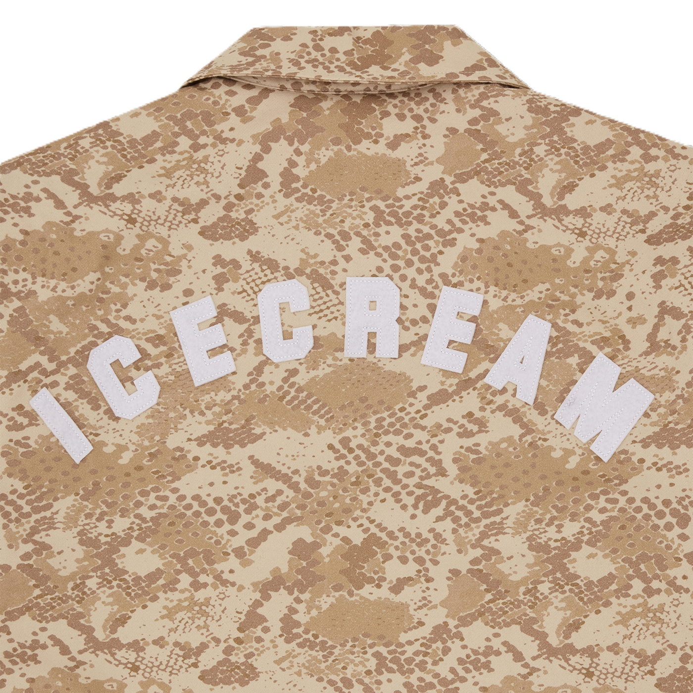 ICECREAM SNAKESKIN QUILTED WORK JACKET