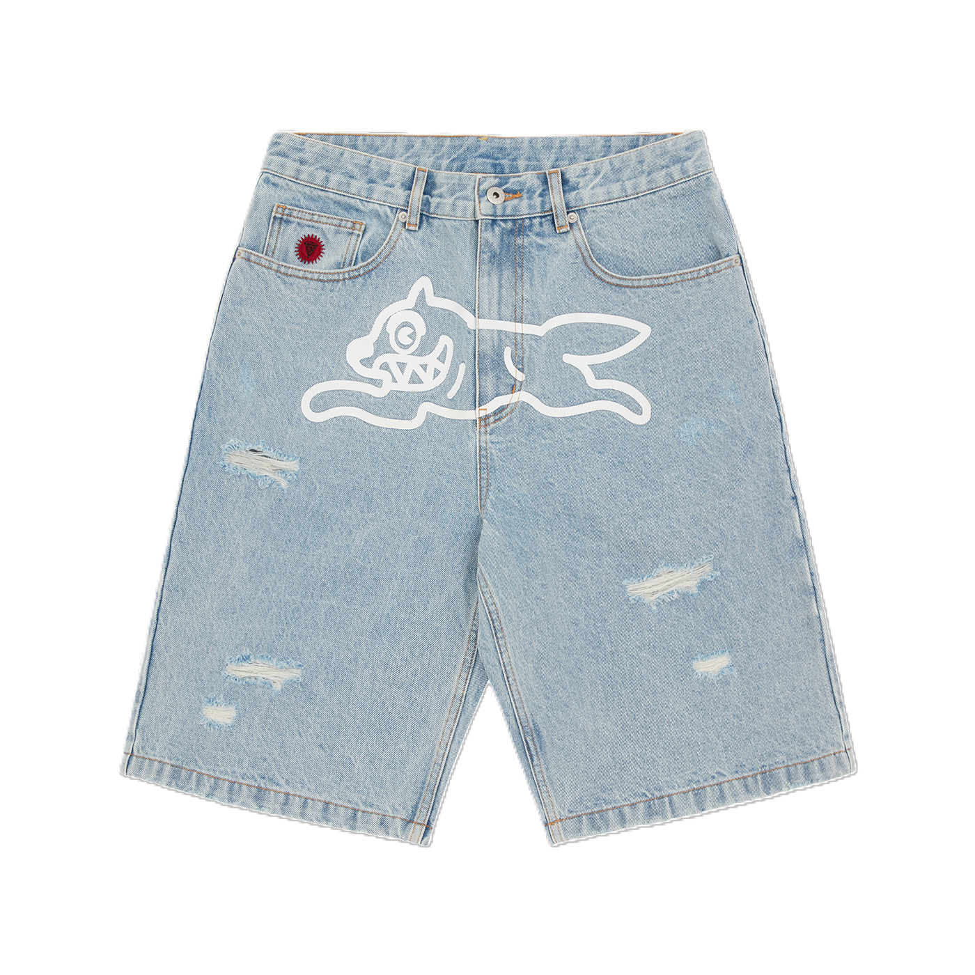ICECREAM Running Dog Denim Shorts
