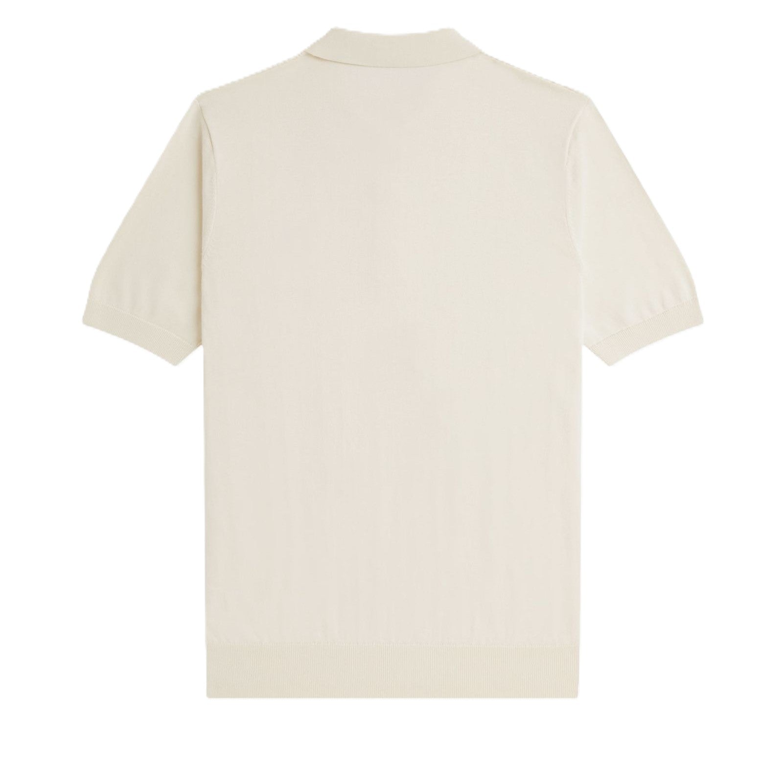 Fred Perry Textured Cable Knit Shirt Ecru