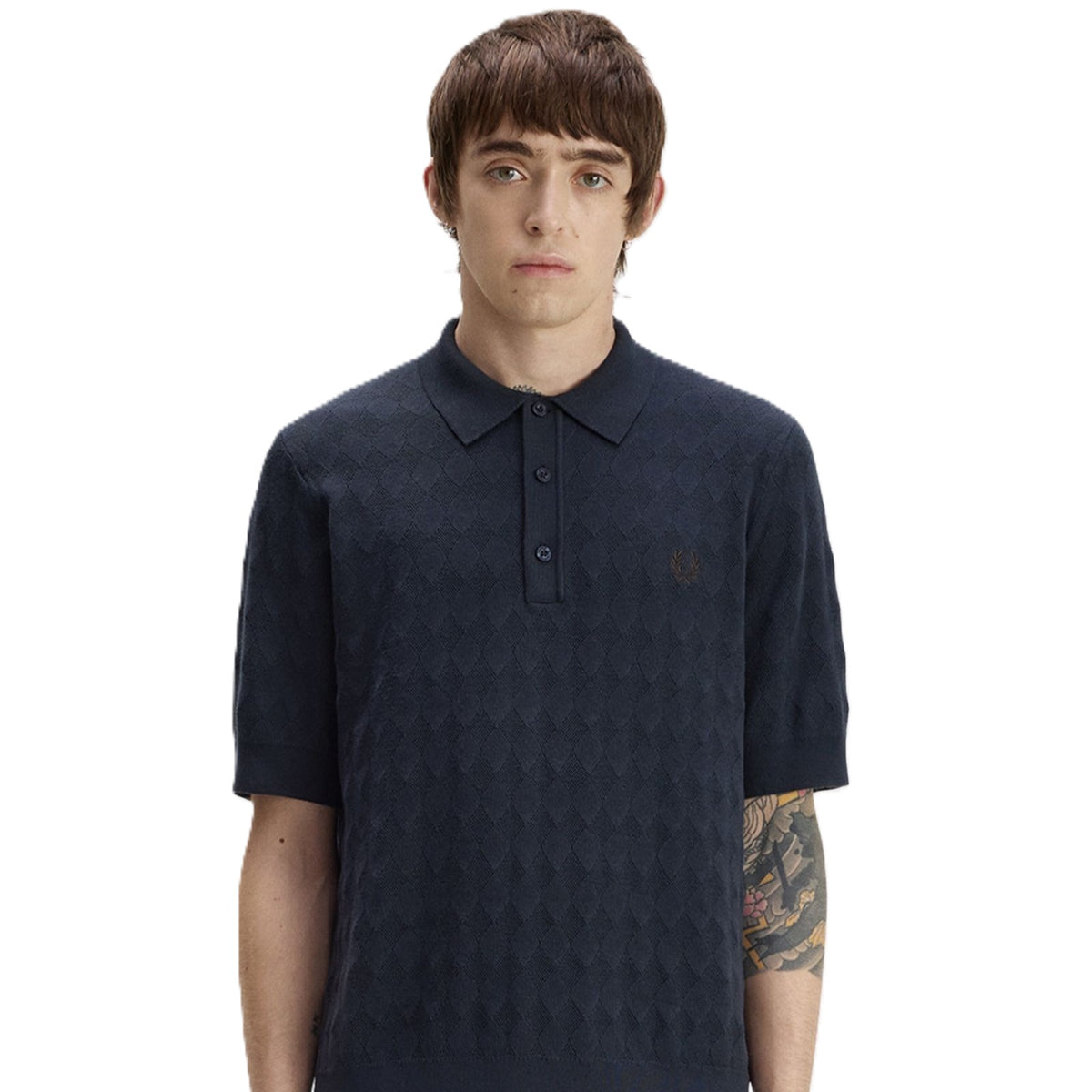Fred Perry Pointelle Knitted Shirt