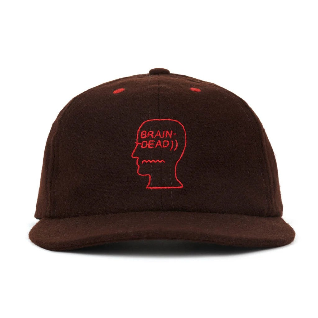 Brain Dead Flannel Logohead 6 Panel Hat