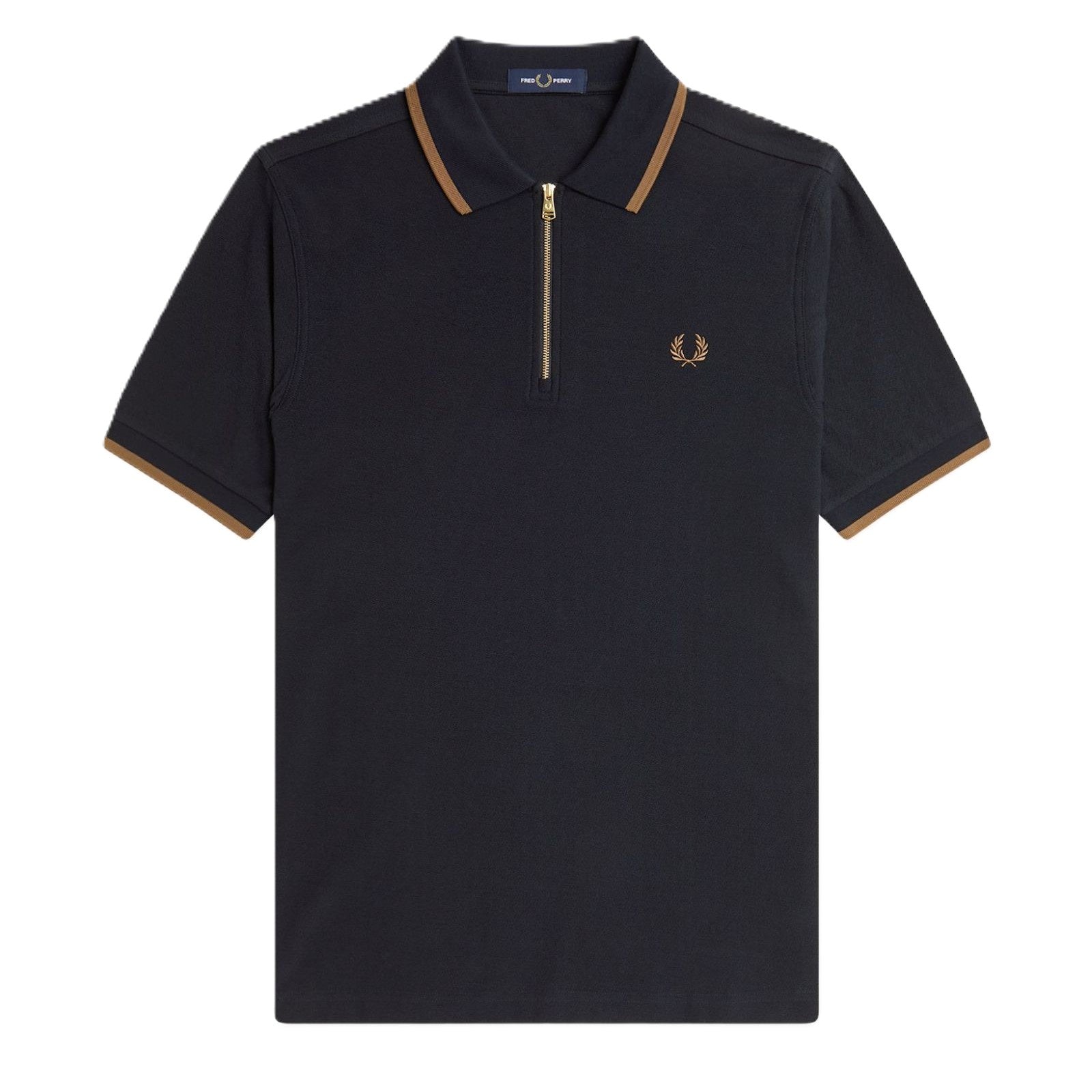 Fred Perry Crepe Pique Polo Shirt Black
