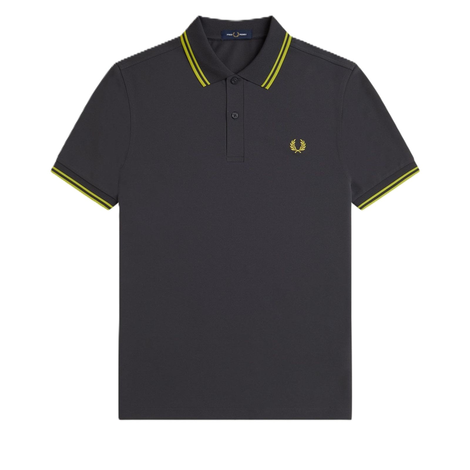 Fred Perry Tennis Shirt Anchor Grey/ Citron