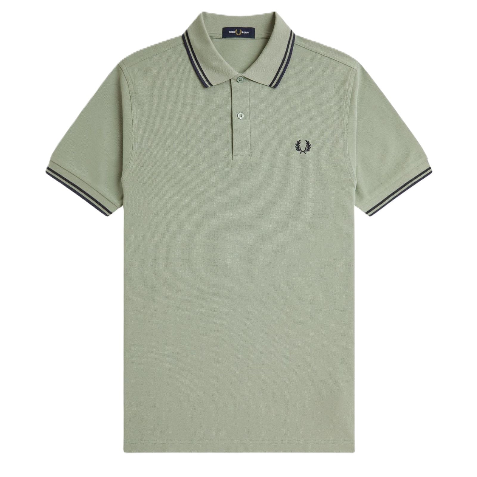 Fred Perry Twin Tipped Shirt Bay Leaf