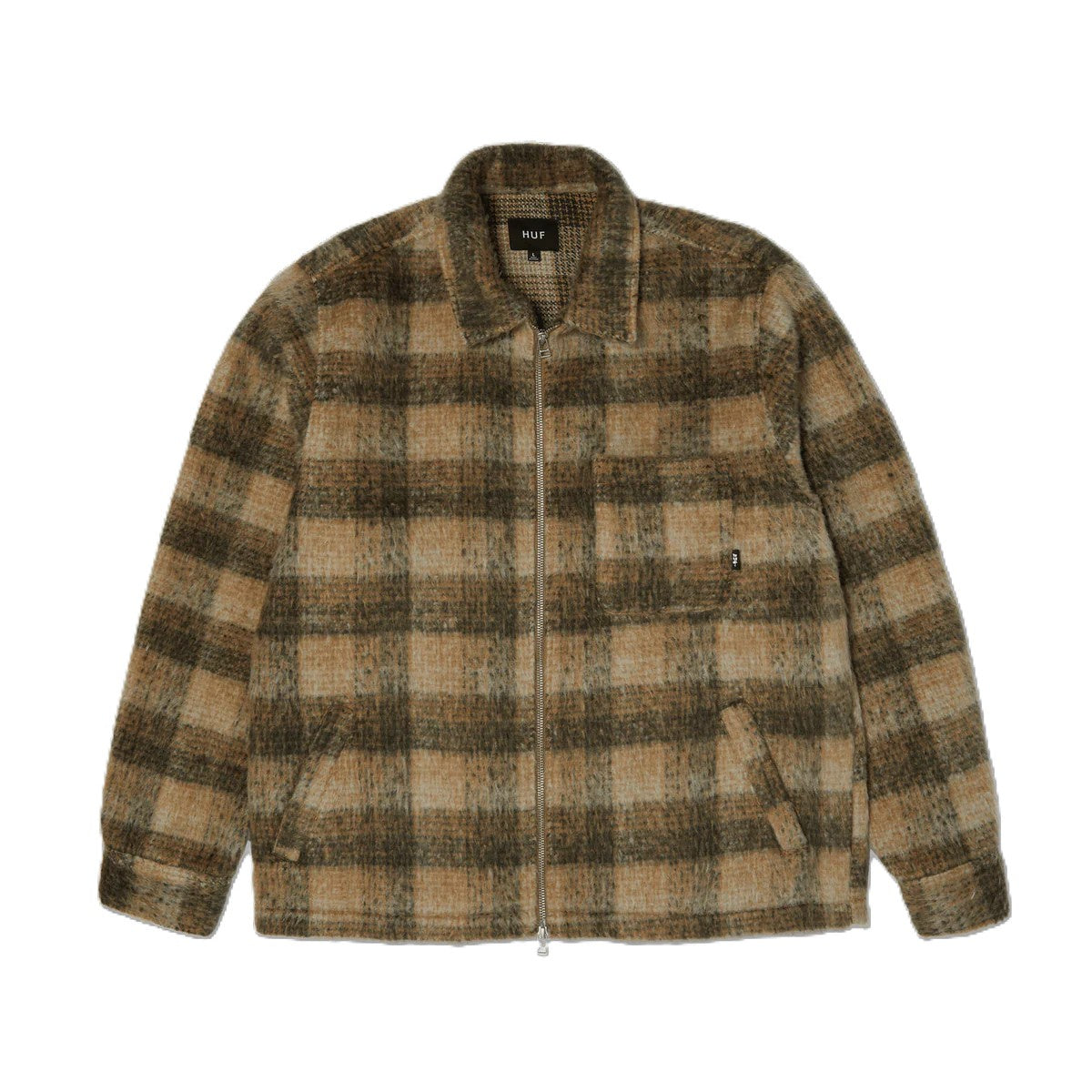 Huf Megablast Plaid Jacket Desert