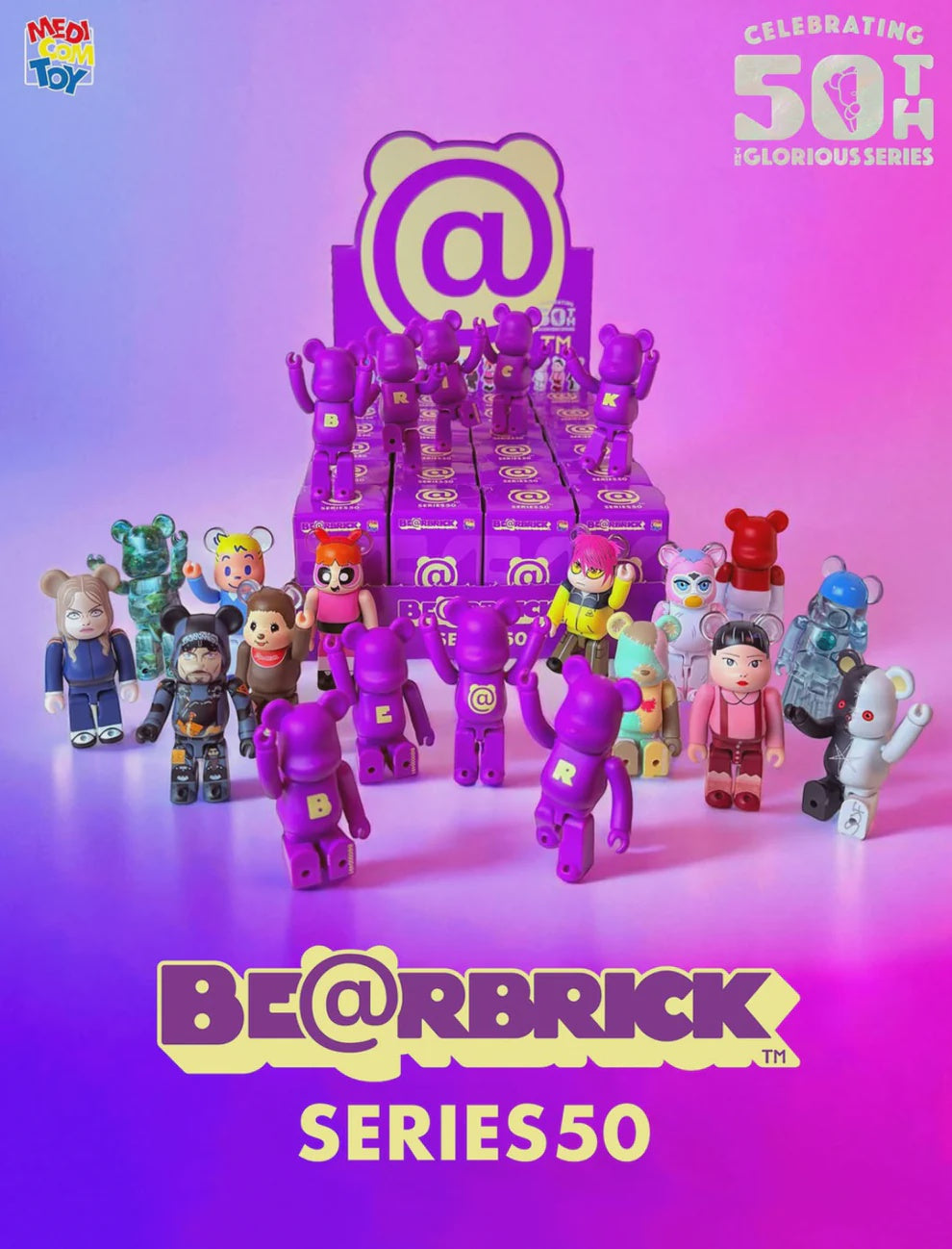 Medicom Toy 100% Bearbrick Blindbox series 50