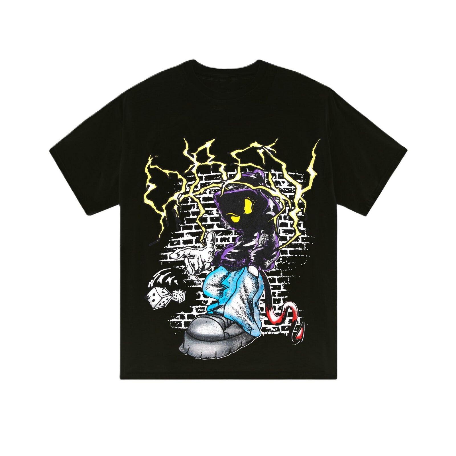 Obey Roll The Dice Vintage T Black