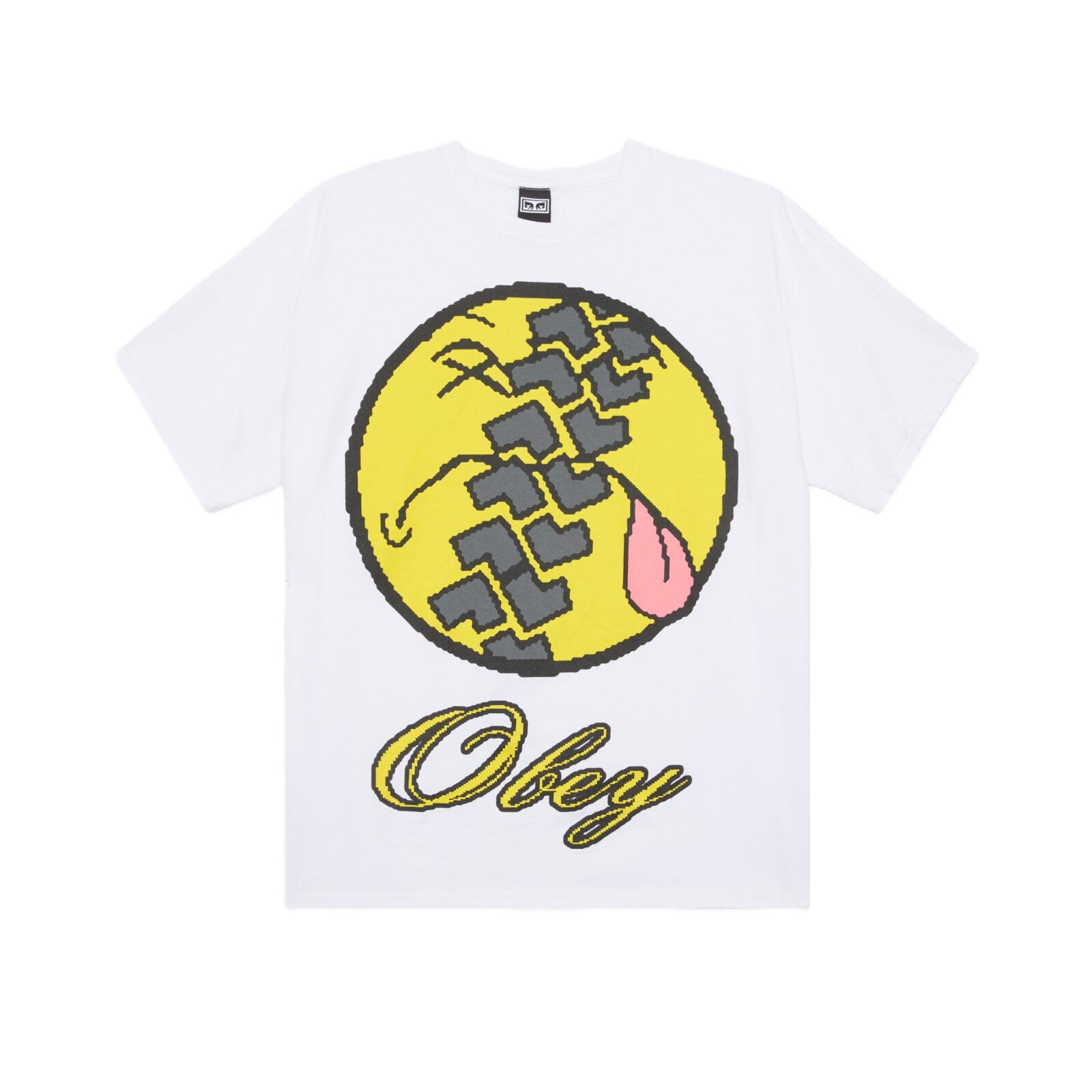Obey Smile Tyre Vintage T White