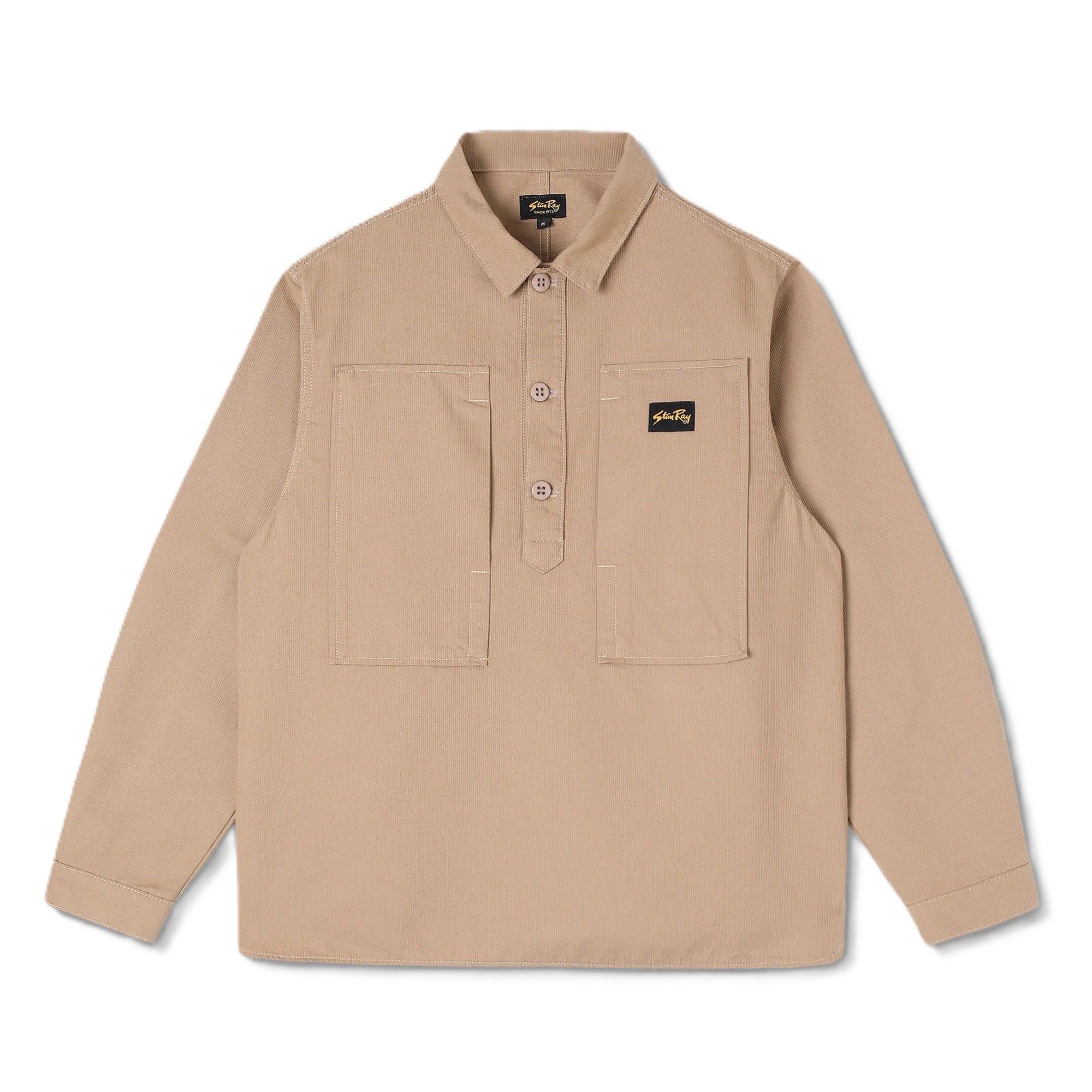 Stan Ray Painters Pop Over Shirt Khaki Bedford