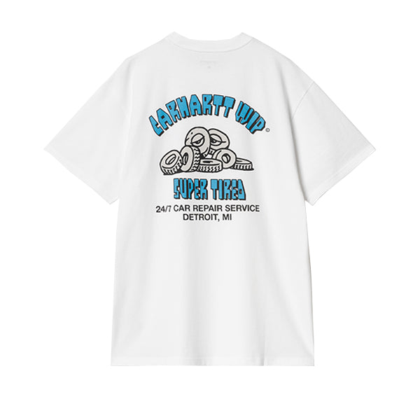 Carhartt WIP SS Super Tired T Shirt White