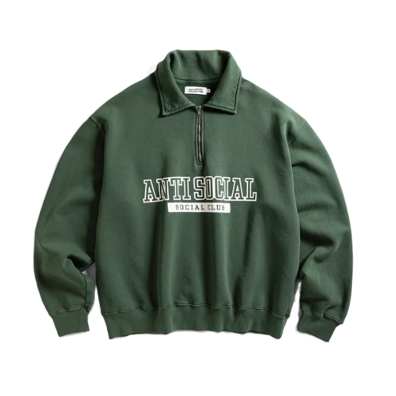 Anti Social Social Club Washed Up Quarter Zip