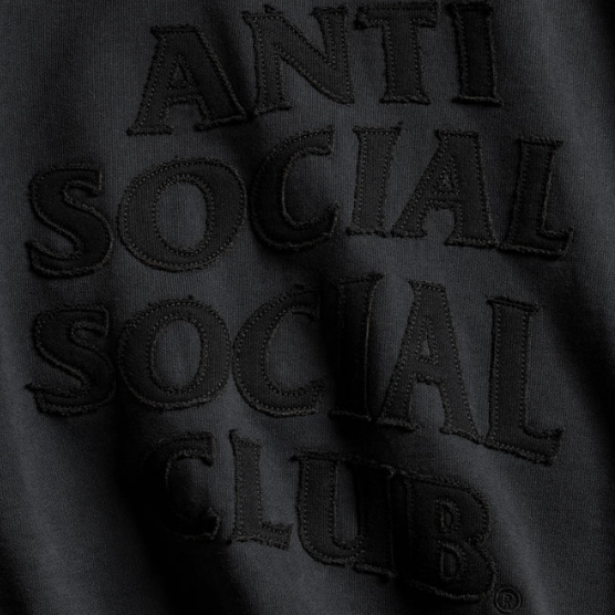 Anti Social Social Club Toned Down Applique Hoodie