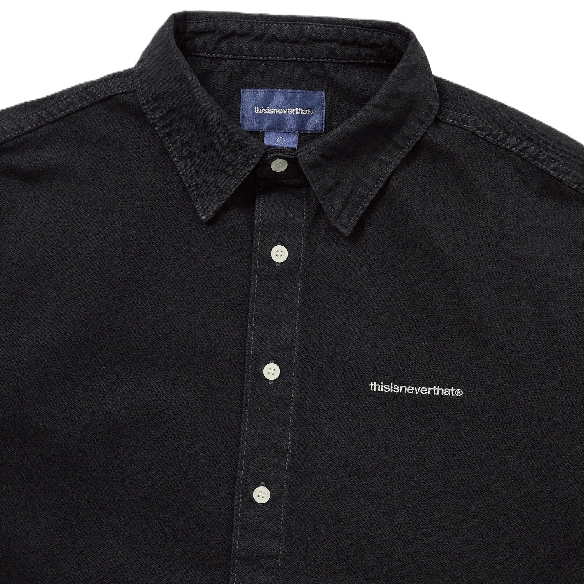thisisneverthat Washed Denim S/S Shirt Black