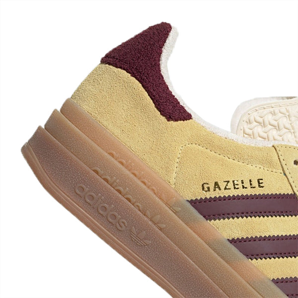 Adidas Originals Gazelle Bold W Almost Yellow Maroon White