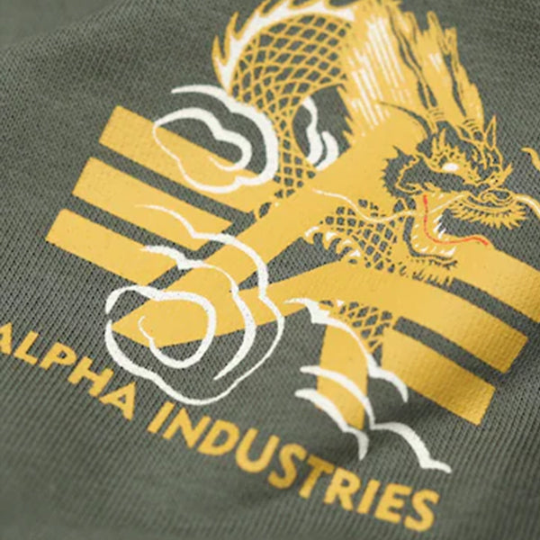 Alpha Industries Heritage Dragon Hoody Dark Olive