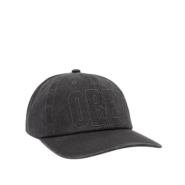 Obey Pigment Nova 6 Panel Velcro Back Black