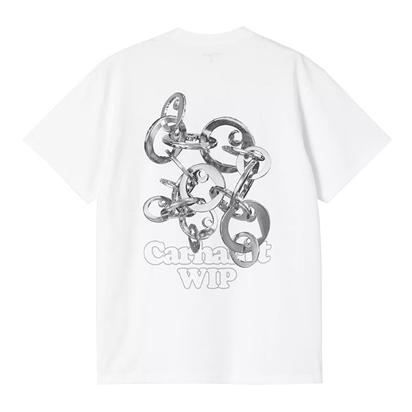 Carhartt WIP S/S Linked Charms T-Shirt White Silver