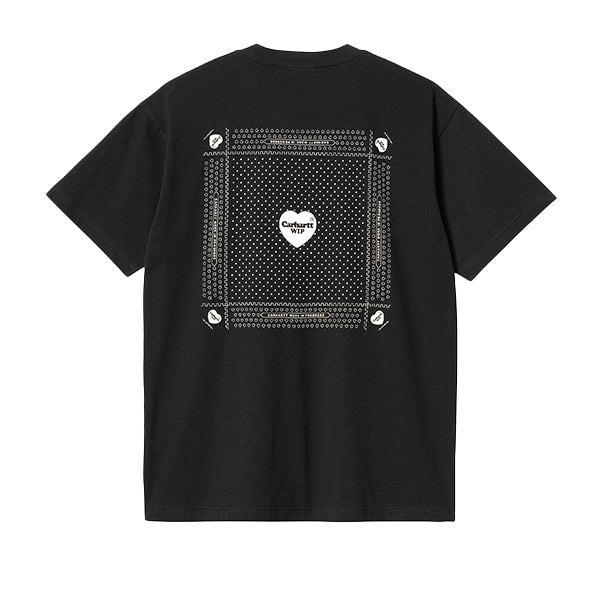 Carhartt WIP SS Heart Bandana T shirt Black White