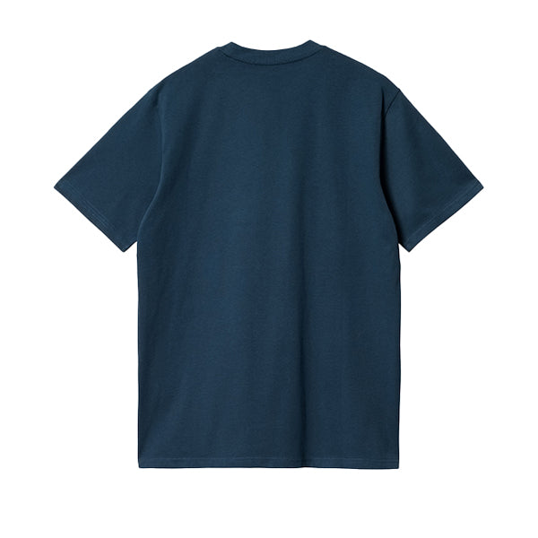 Carhartt WIP SS Script T shirt Squid Salt